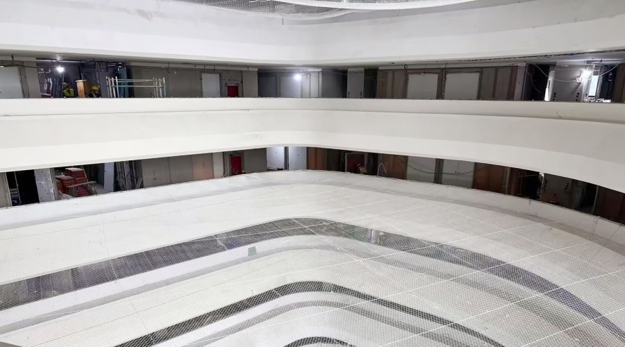 深圳國(guó)際交流中心GRG攔河造型工程 深圳國(guó)際交流中心GRG攔河造型工程